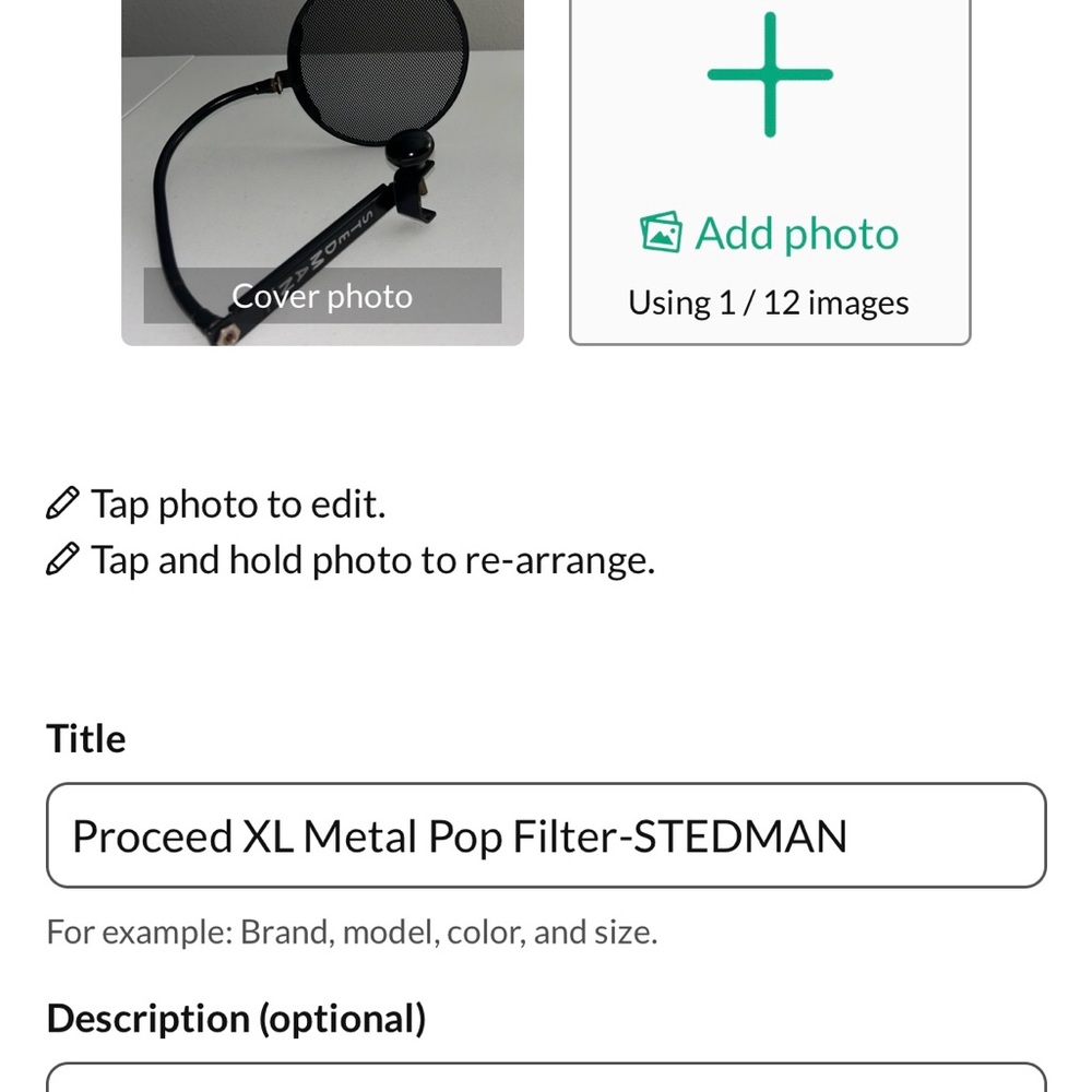 Stedman Proscreen XL Metal Pop Filter